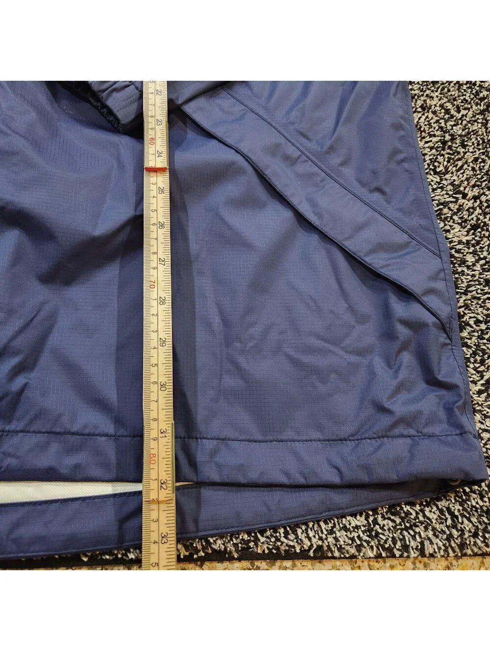 The North Face HyVent 2.5L Jacket Mens XL Navy Blue Hooded Rain Windbreaker Coat